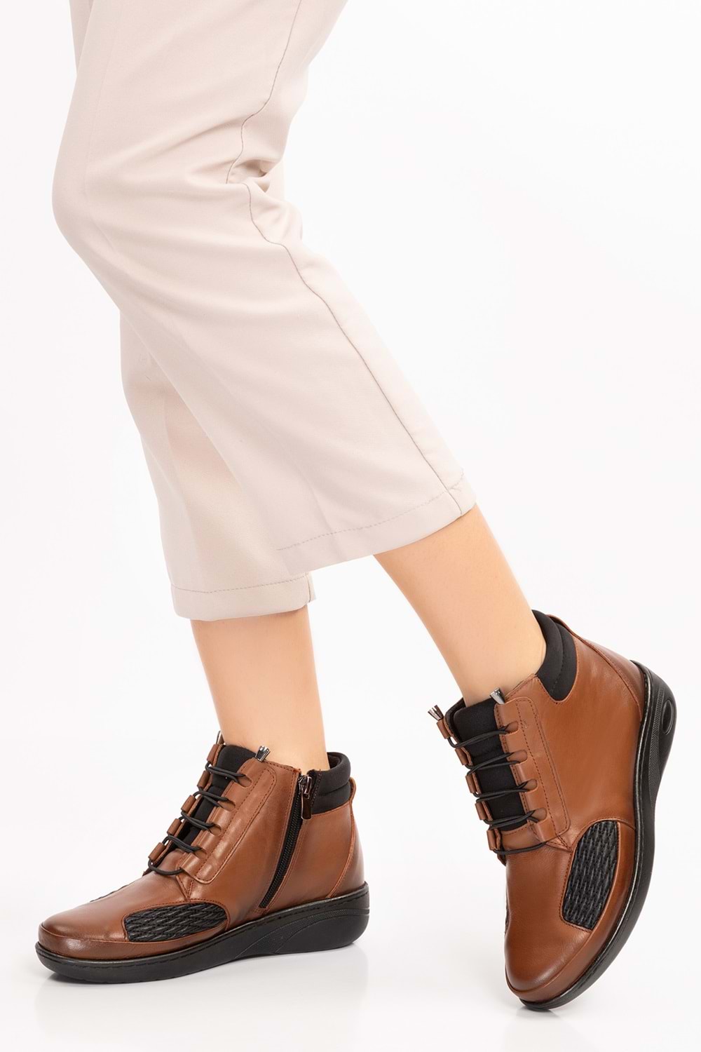 Gondol Hakiki Deri Anatomik Taban Kemik Çıkıntısına Özel Bot at.1454 - Taba - 41