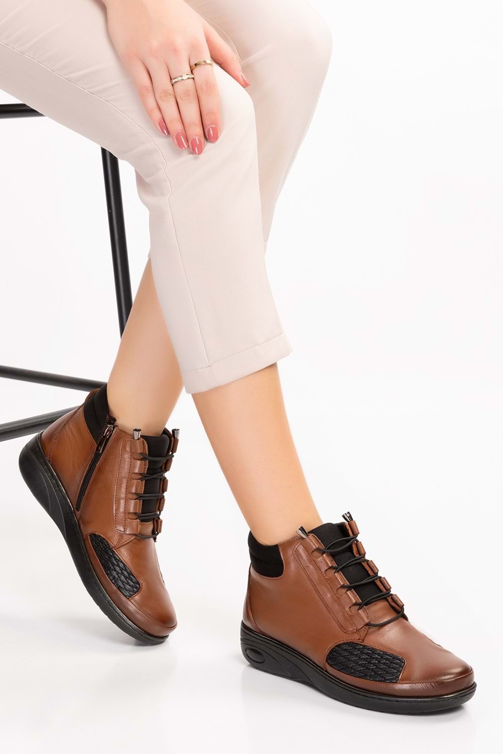 Gondol Hakiki Deri Anatomik Taban Kemik Çıkıntısına Özel Bot at.1454 - Taba - 41