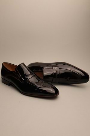 Gondol Erkek Hakiki Deri Klasik Siyah 44 ttx.126